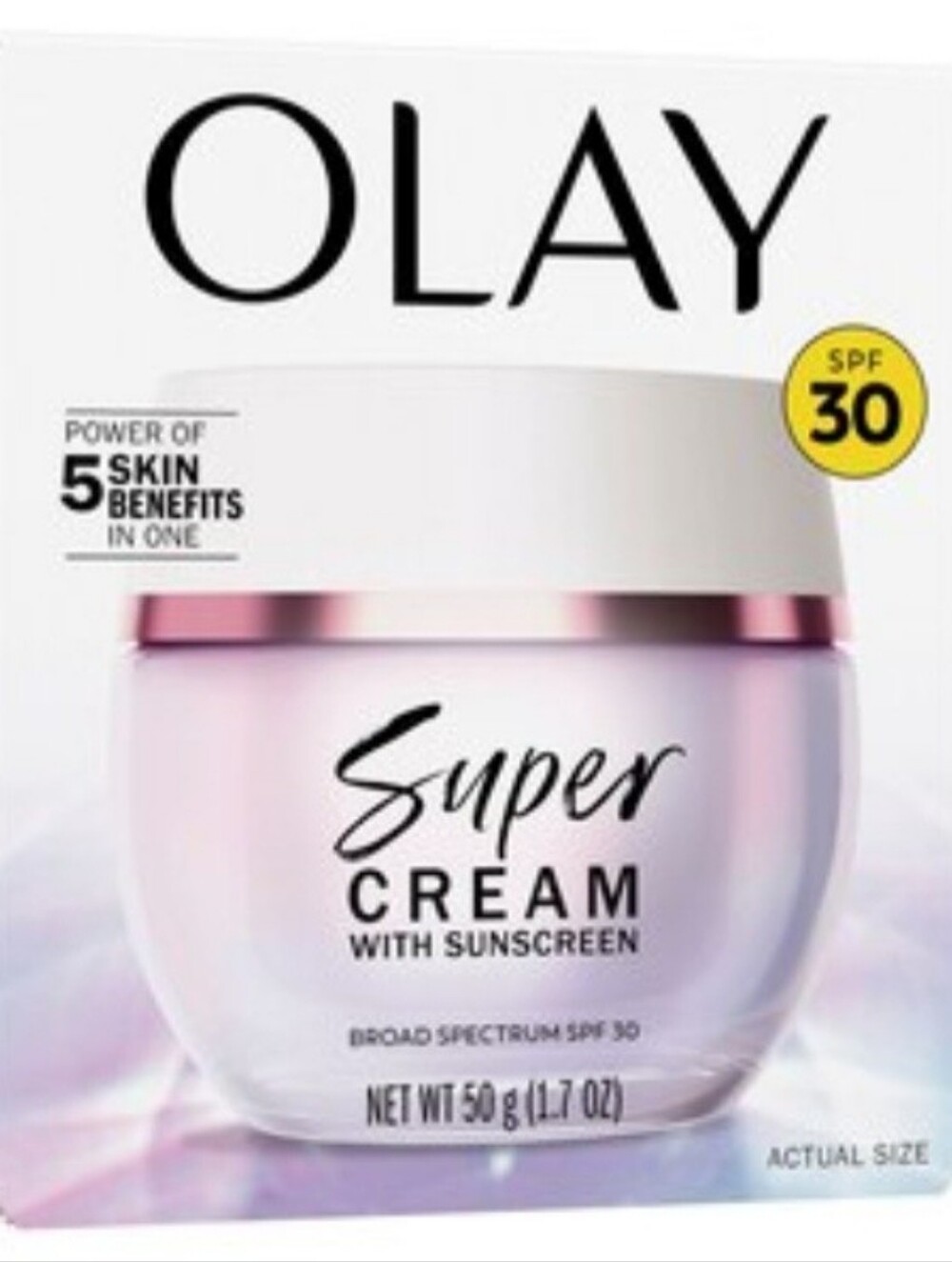 NWT Olay Super Cream Facial Moisturizer with SPF 30, 1.7 oz